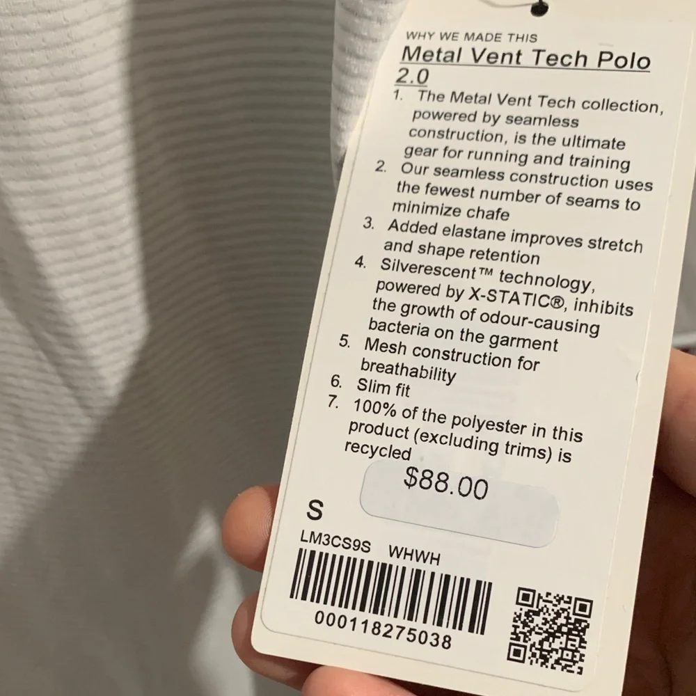 Lululemon Athletica Classic White Polo - Picture 2 of 5